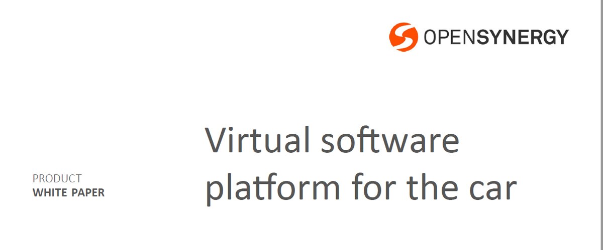 Virtual Software Platform for the Car