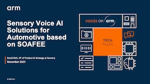 Sensory Voice AI Solutions for Automotive based on SOAFEE