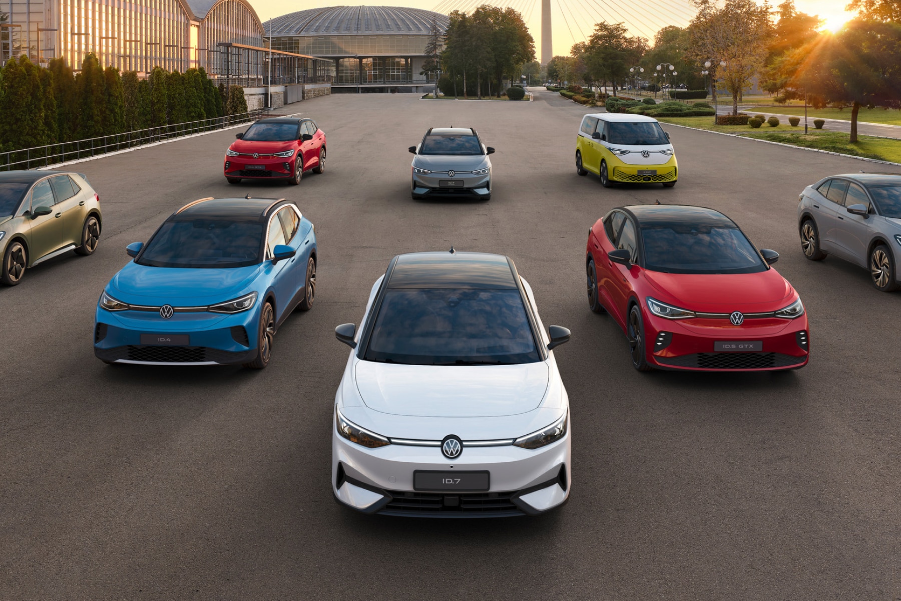Volkswagen ID electric vehicle lineup featuring modern EV models for sustainable mobility.