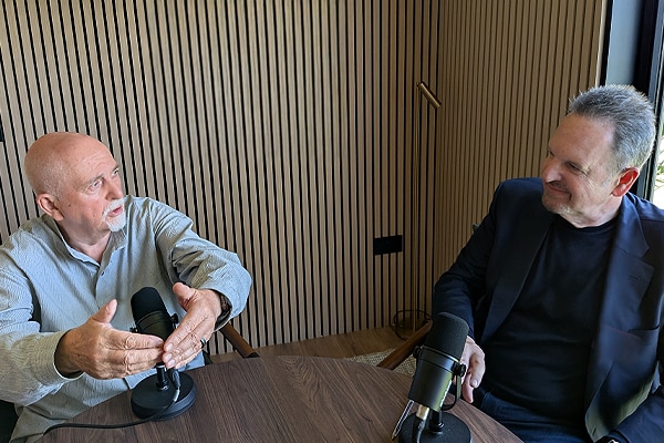 Rene Haas and Peter Gabriel