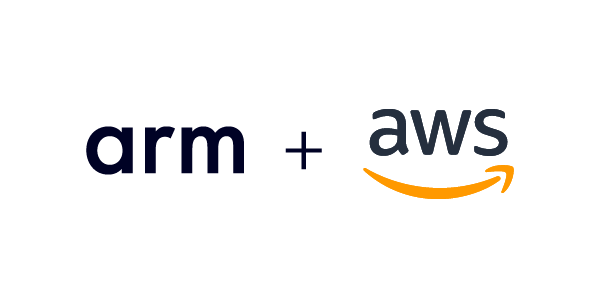 Arm and AWS logos