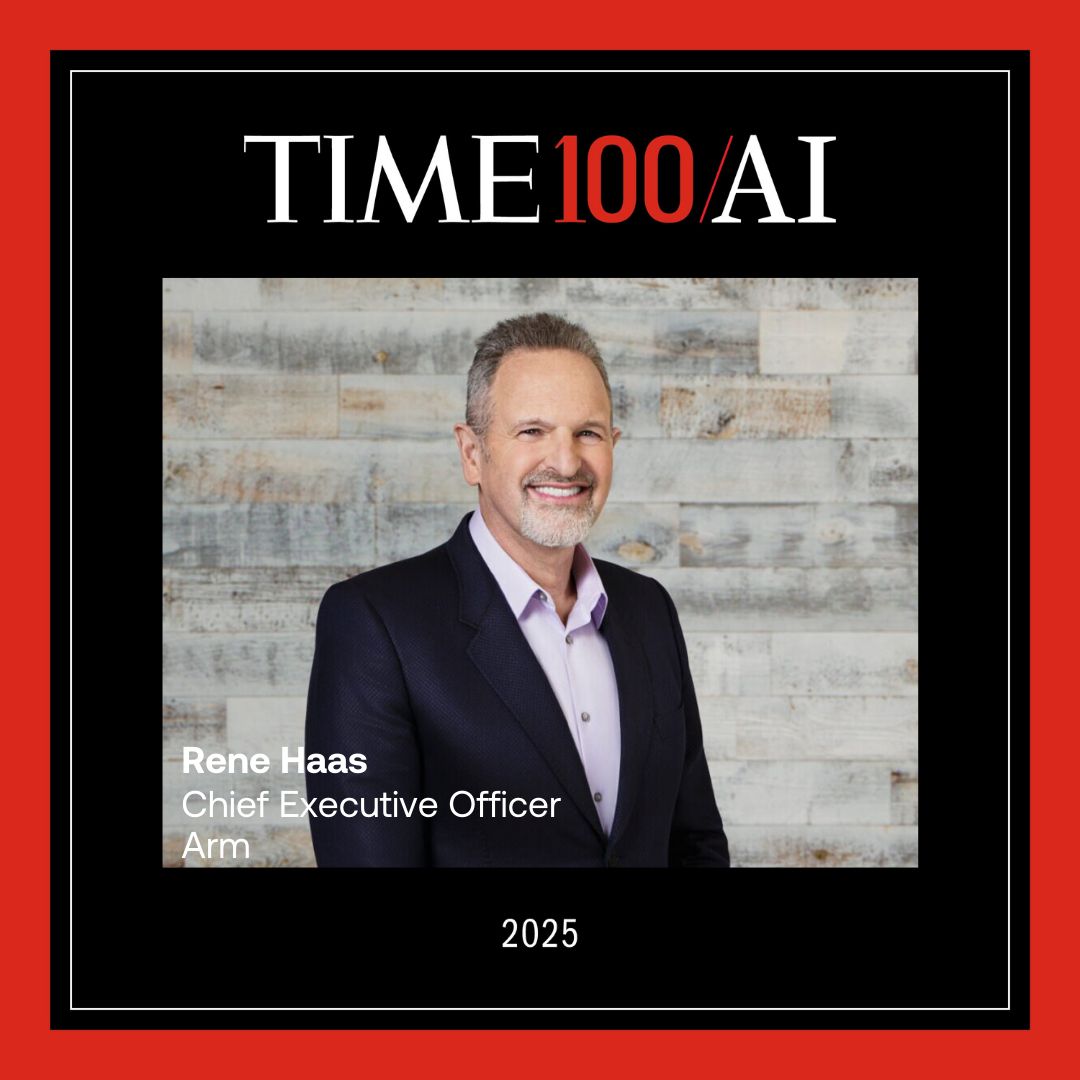 Arm 與執行長 Rene Haas 同獲《TIME》肯定