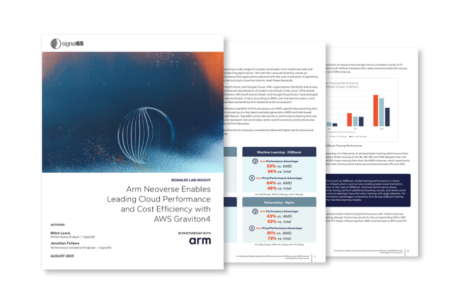 Arm Cloud to Edge report - Arm Neoverse Enables Leading Cloud Performance and Cost Efficiency with AWS Graviton4
