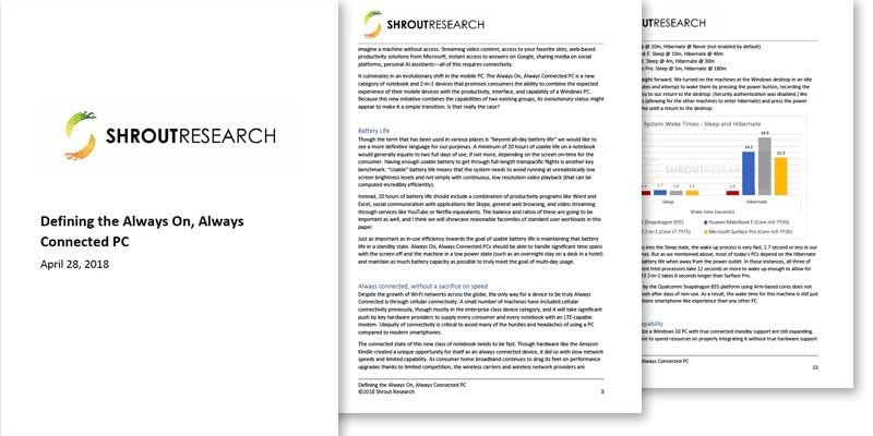Defining the Always On, Always Connected PC