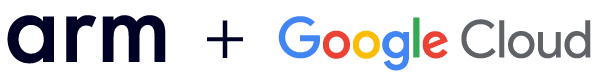 Arm + Google Cloud logo
