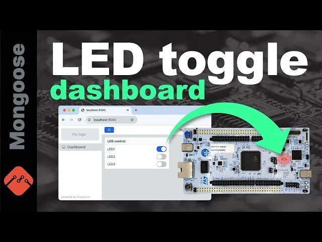 Embedded dashboard - LED toggle on microcontrollers