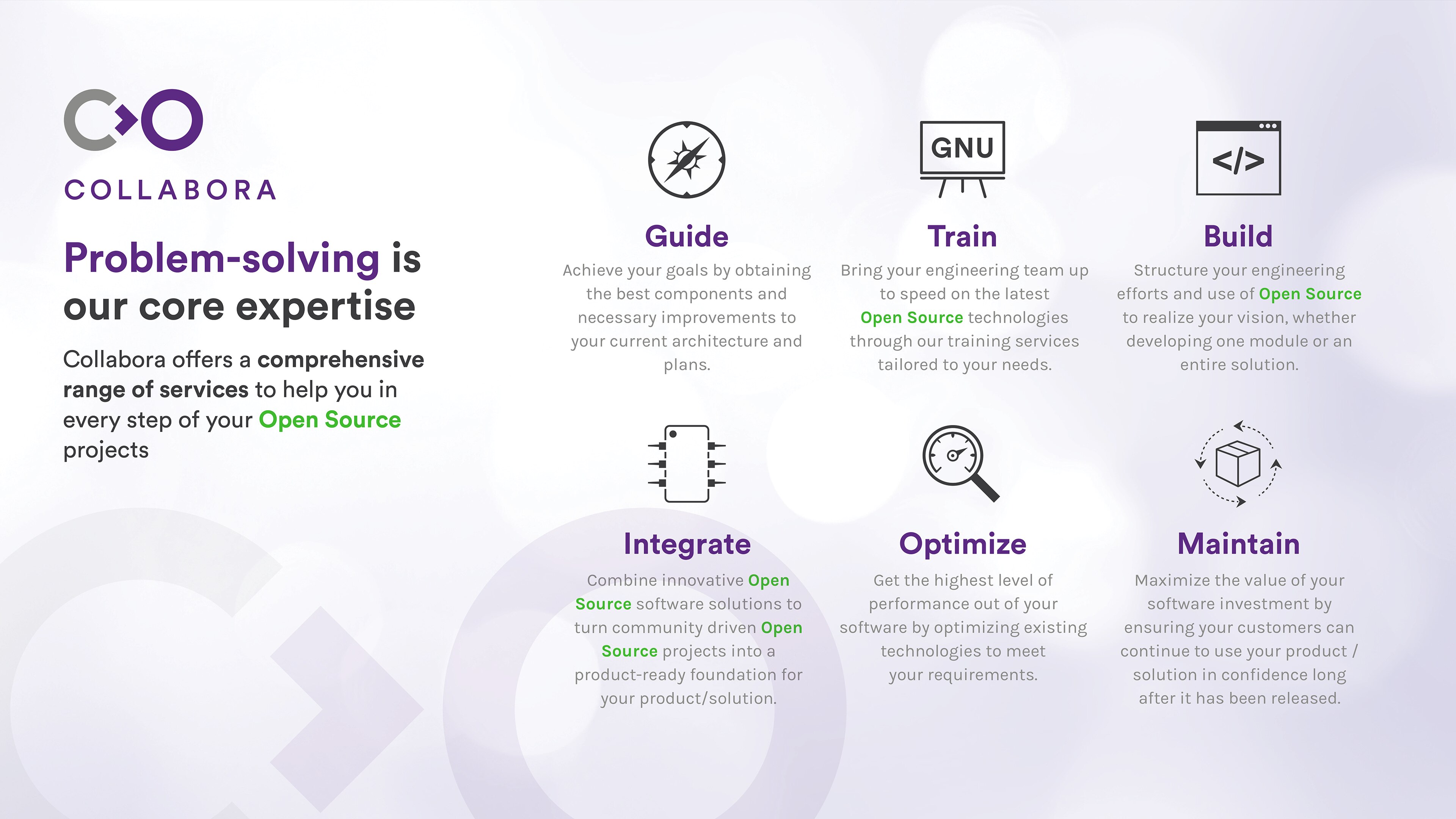 Problem-solving is our core expertise