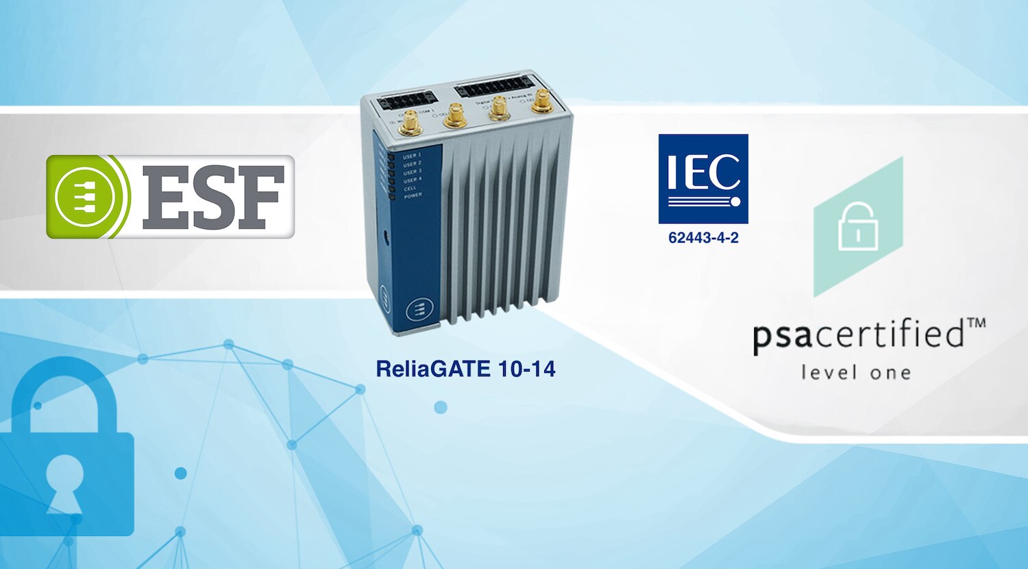 ReliaGATE 10-14 Certified PSA and IEC 62443-4-2