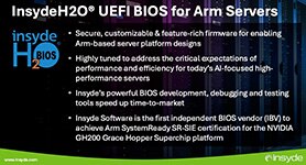 InsydeH2O UEFI Firmware for Arm-powered Servers