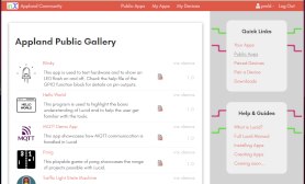 no-code embedded software sharing on Appland