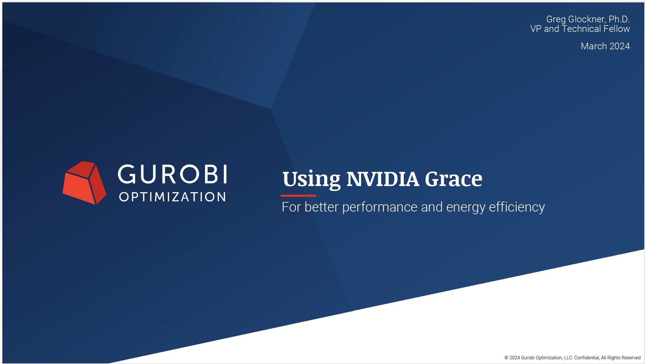 Gurobi Optimization with NVIDIA Grace CPU