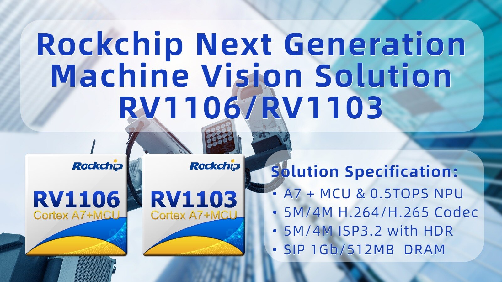 Rockchip Machine Vision Solution RV1106/1103